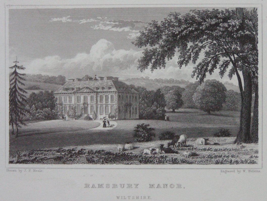Print - Ramsbury Manor, Wiltshire. - Watkins